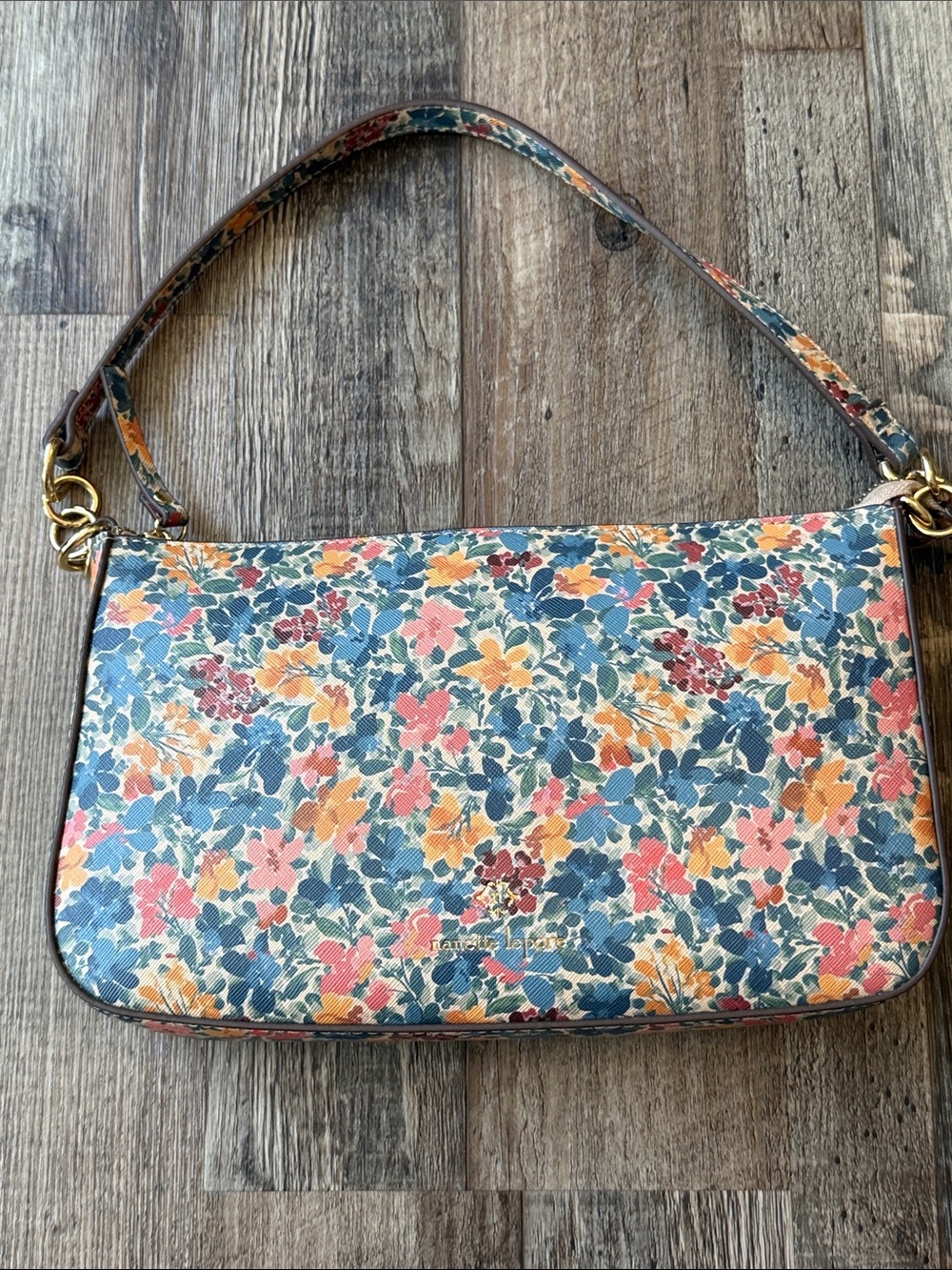 Nanette Lepore floral coated canvas shoulder bag